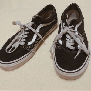 Black vans in used condition